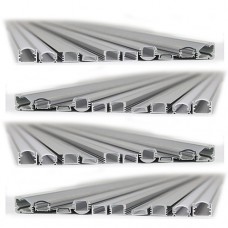 Perfil de Aluminio porta Cristal, para Tiras LED G003